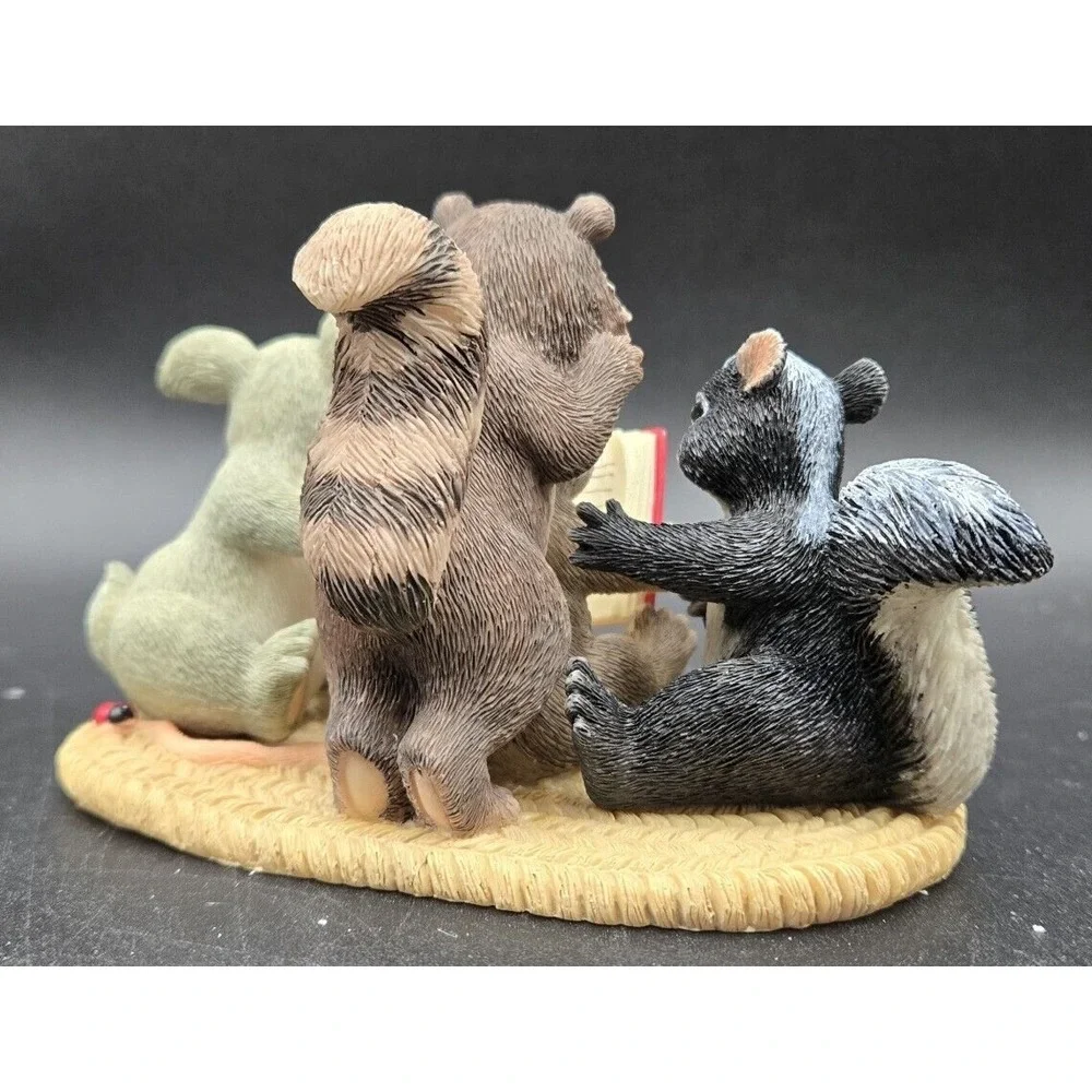 Charming Tails Collection Of Friends Raccoon Skunk Mouse Bunny Signed Dean Griff